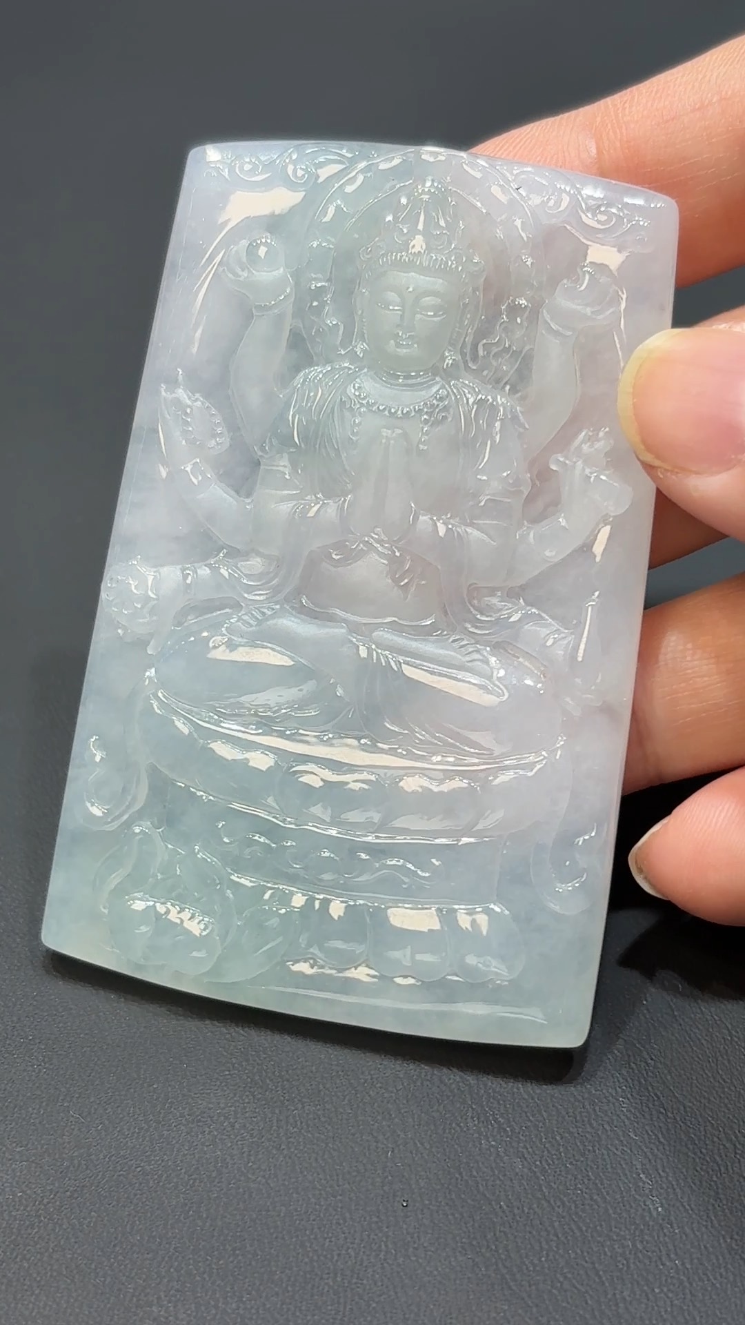 千願守護|天然A級翡翠千手觀音吊墜 #314 2 千願守護|天然A級翡翠千手觀音吊墜 #314 - Image 2