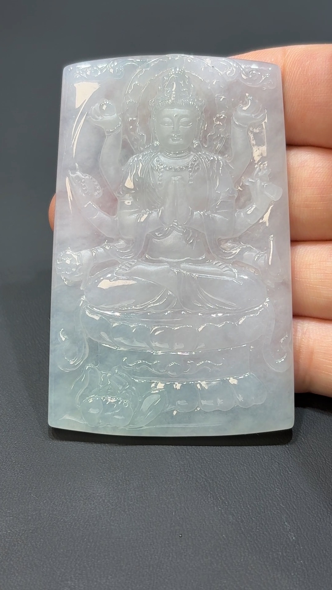 千願守護|天然A級翡翠千手觀音吊墜 #314 5 千願守護|天然A級翡翠千手觀音吊墜 #314 - Image 5