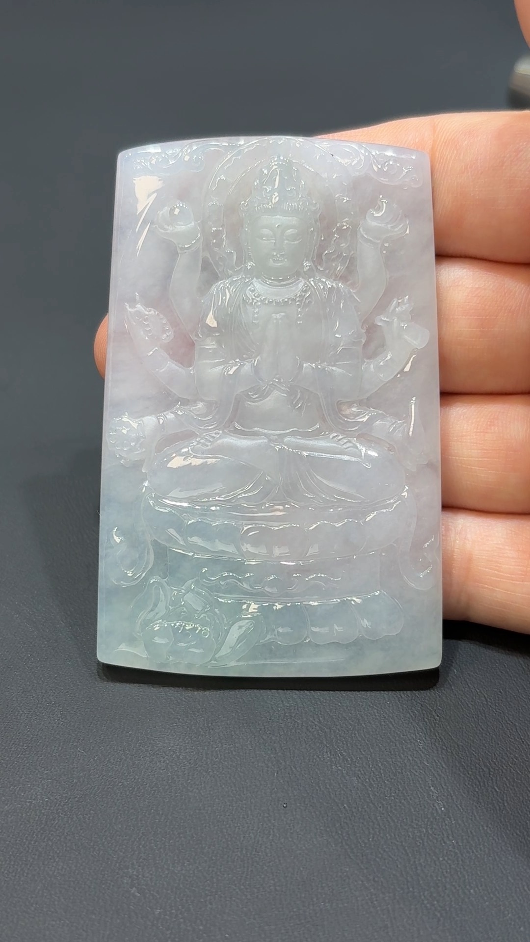 千願守護|天然A級翡翠千手觀音吊墜 #314 6 千願守護|天然A級翡翠千手觀音吊墜 #314 - Image 6