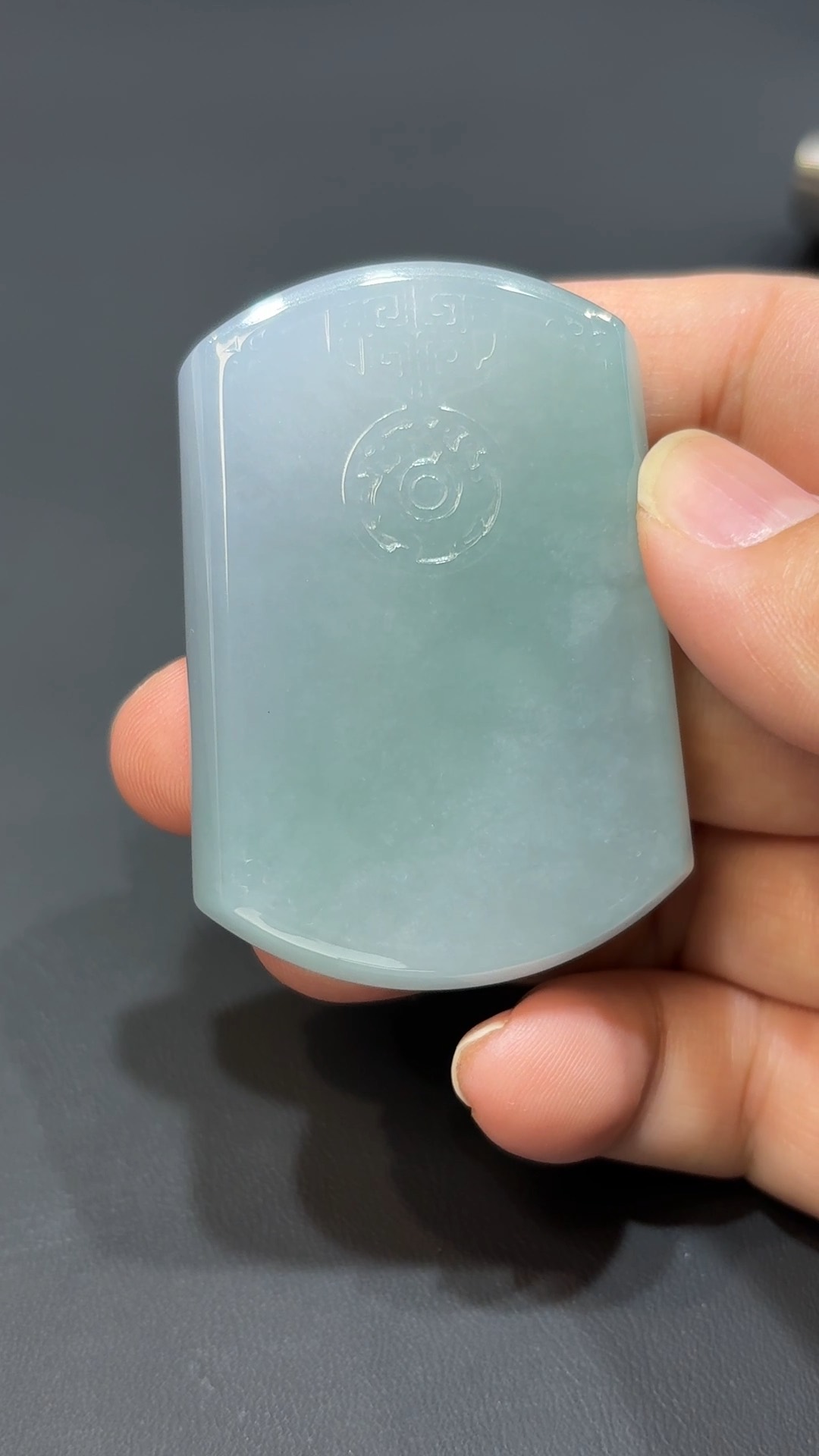 沉靜之力|天然A貨厚板翡翠古風牌墜飾 #315 2 沉靜之力|天然A貨厚板翡翠古風牌墜飾 #315 - Image 2