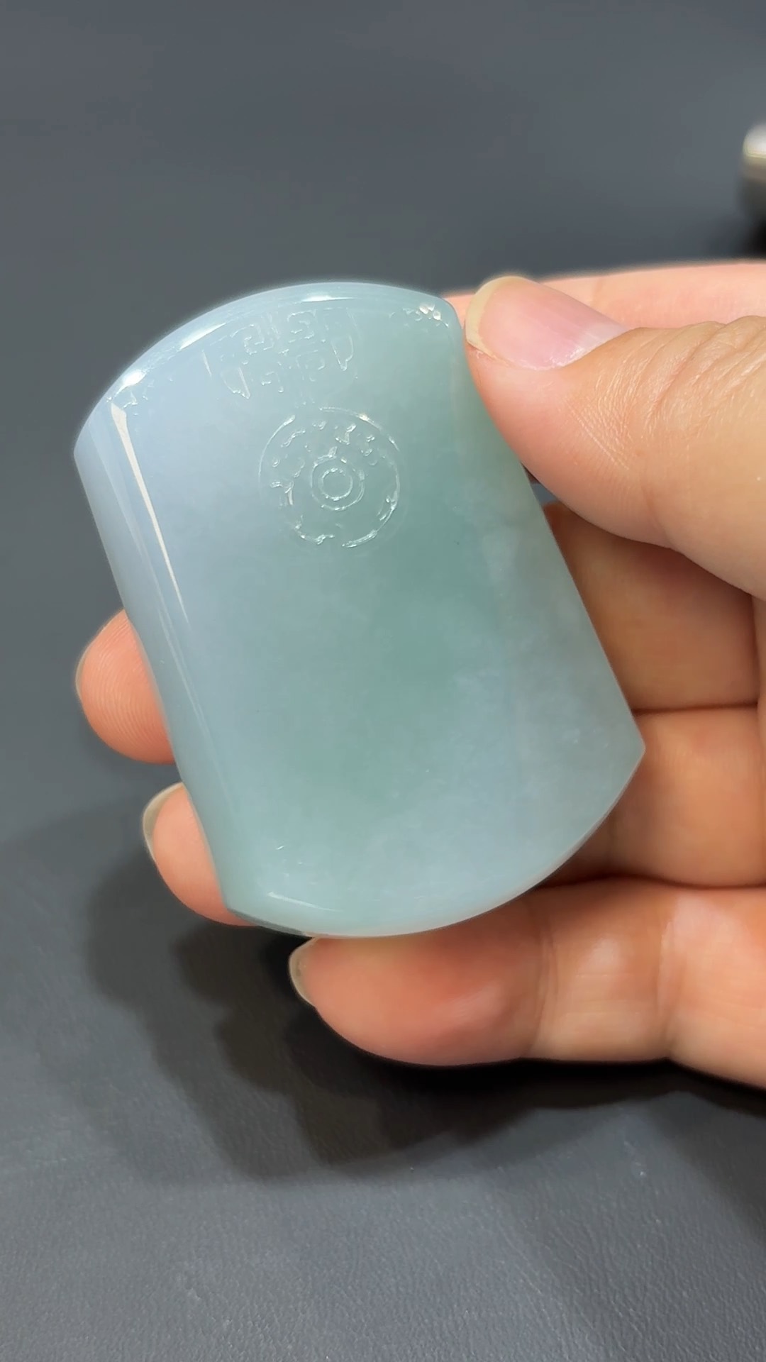 沉靜之力|天然A貨厚板翡翠古風牌墜飾 #315 5 沉靜之力|天然A貨厚板翡翠古風牌墜飾 #315 - Image 5