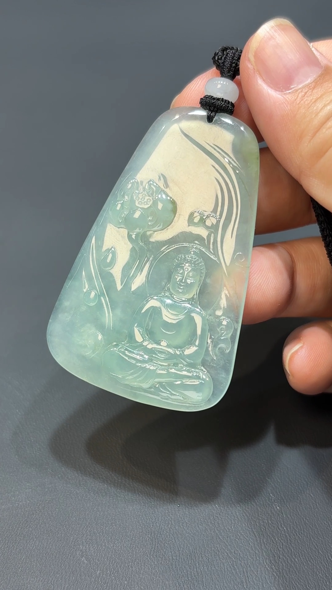 如來慧光|天然A級冰透翡翠大日如來吊墜 #316 3 如來慧光|天然A級冰透翡翠大日如來吊墜 #316 - Image 3