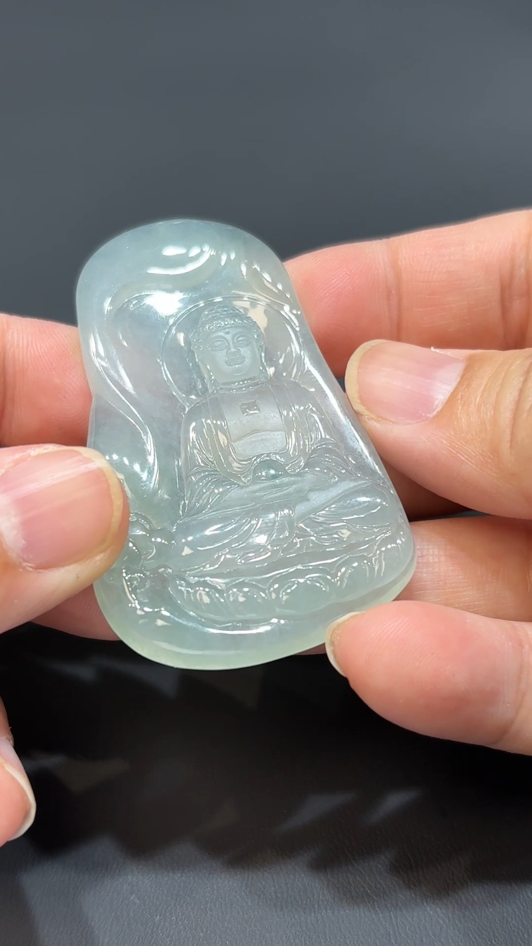 慧光本源|天然A級翡翠大日如來吊墜 #317 2 慧光本源|天然A級翡翠大日如來吊墜 #317 - Image 2