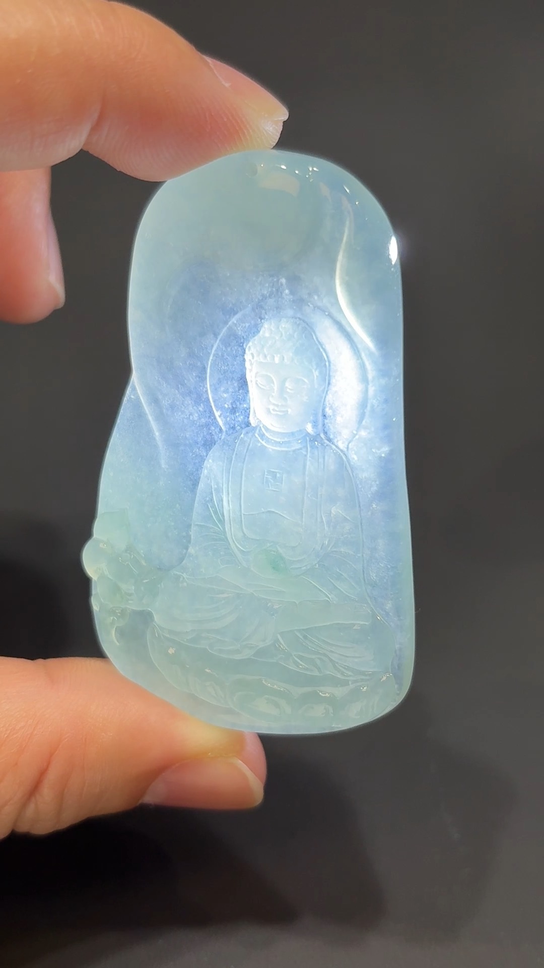 慧光本源|天然A級翡翠大日如來吊墜 #317 6 慧光本源|天然A級翡翠大日如來吊墜 #317 - Image 6