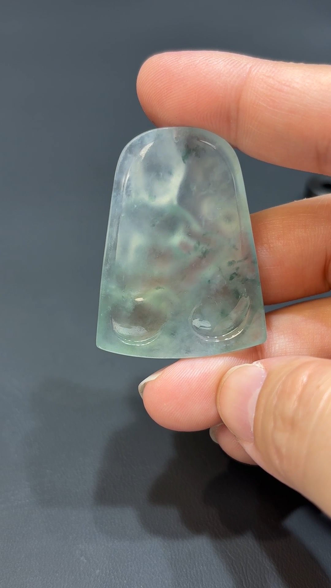 慧萌守心|天然A級玻璃光澤翡翠文殊菩薩吊墜 #318 6 慧萌守心|天然A級玻璃光澤翡翠文殊菩薩吊墜 #318 - Image 6