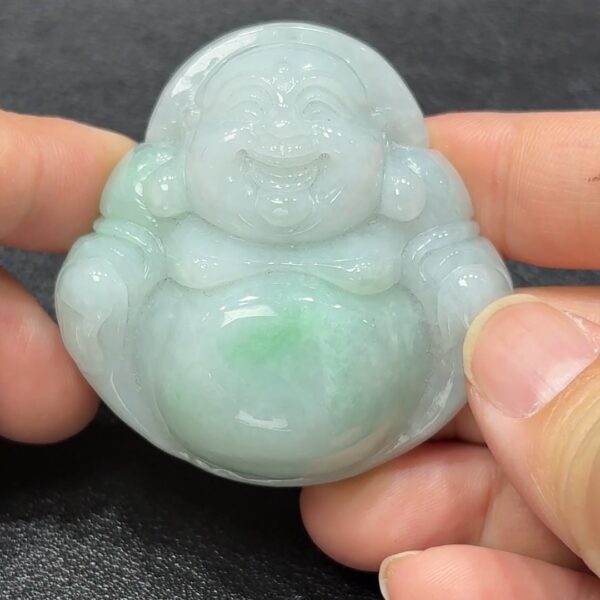 厚玉靈佛.福澤深遠之像 天然翡翠佛公 直播編號#330