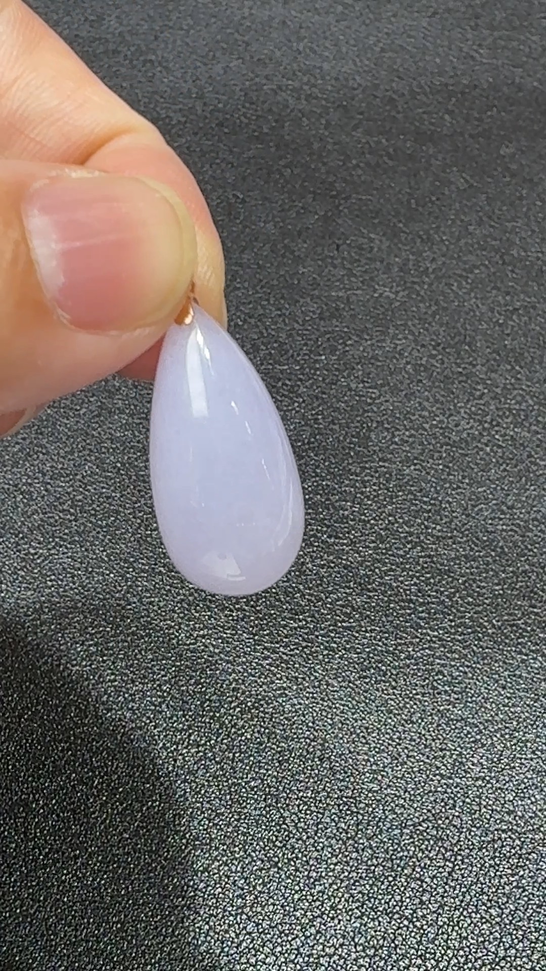 霧紫輕凝.18K翡翠水滴魅影吊墜 直播編號#337 5 霧紫輕凝.18K翡翠水滴魅影吊墜 直播編號#337 - Image 5