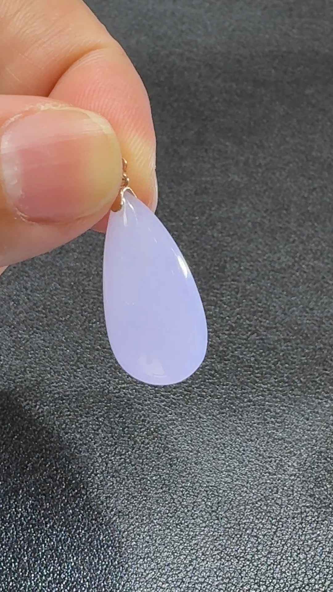 霧紫輕凝.18K翡翠水滴魅影吊墜 直播編號#337 6 霧紫輕凝.18K翡翠水滴魅影吊墜 直播編號#337 - Image 6