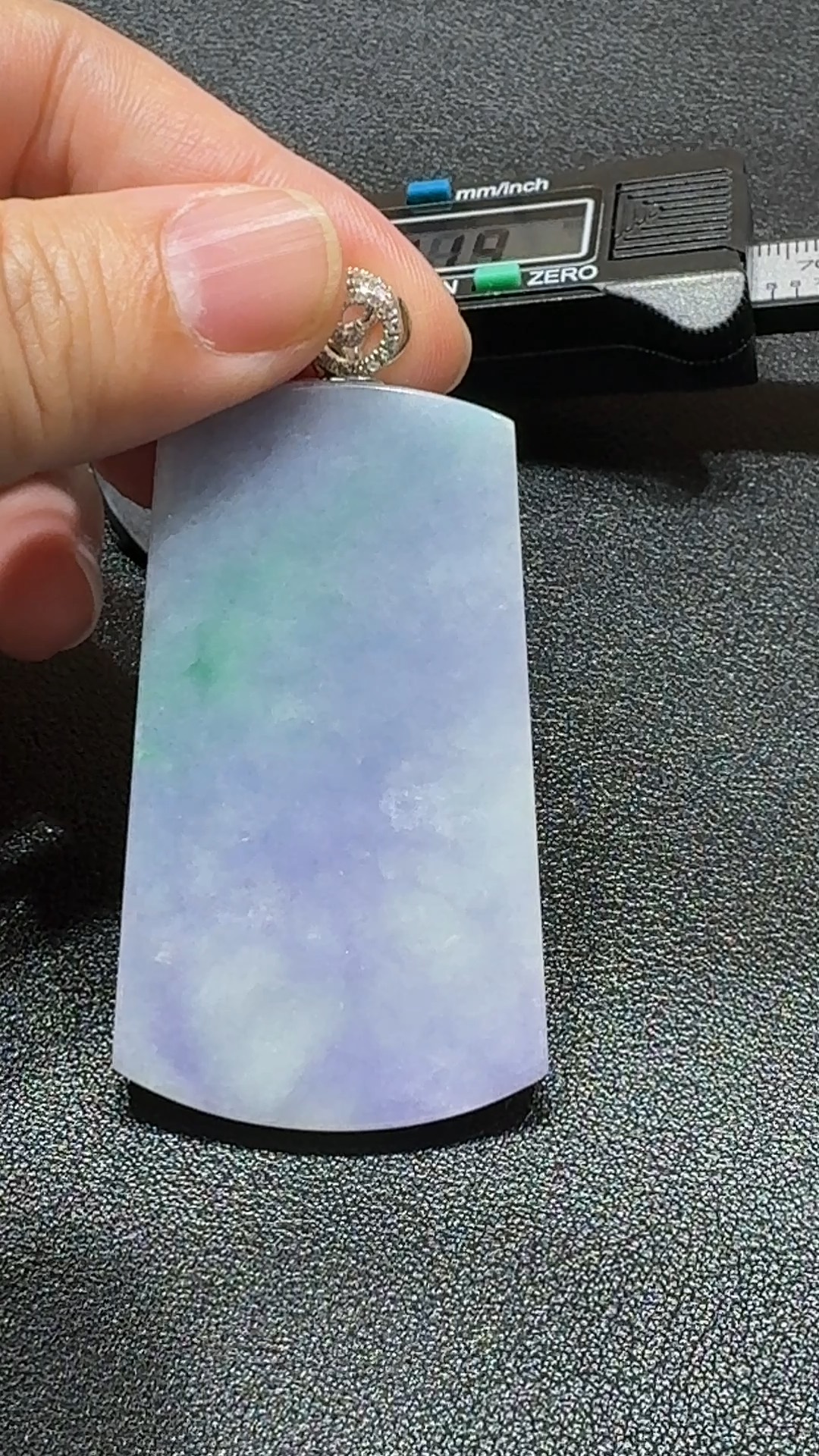 紫翠無相・平安映心牌 翡翠吊墜 編號#343 2 紫翠無相・平安映心牌 翡翠吊墜 編號#343 - Image 2