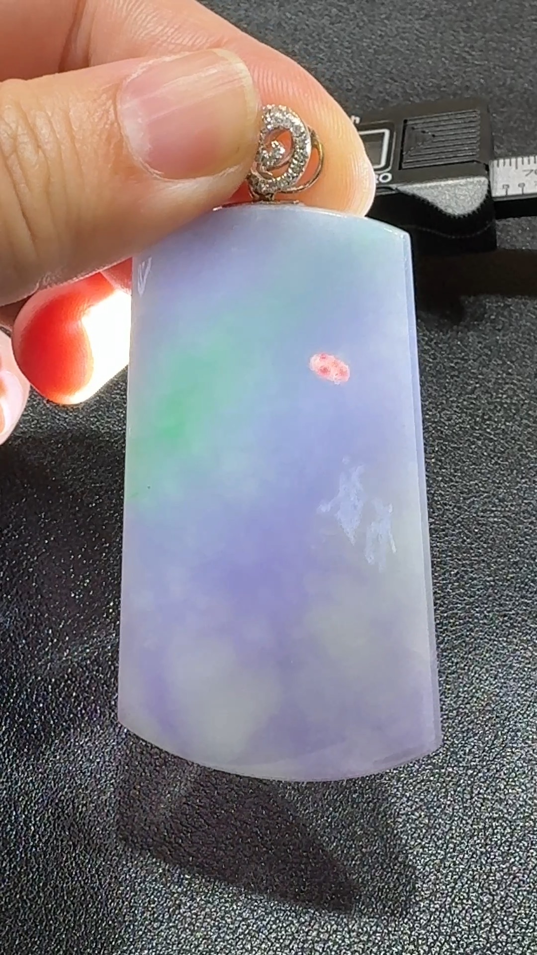 紫翠無相・平安映心牌 翡翠吊墜 編號#343 3 紫翠無相・平安映心牌 翡翠吊墜 編號#343 - Image 3