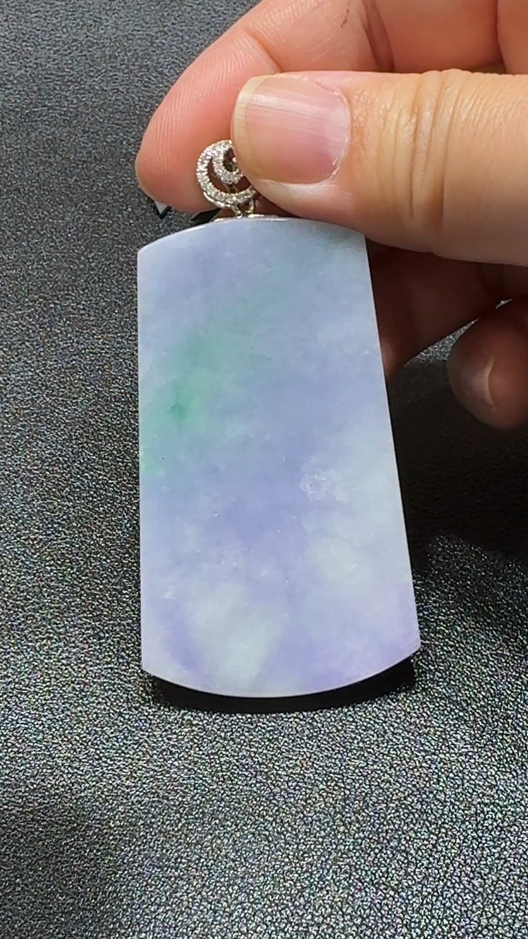 紫翠無相・平安映心牌 翡翠吊墜 編號#343 4 紫翠無相・平安映心牌 翡翠吊墜 編號#343 - Image 4