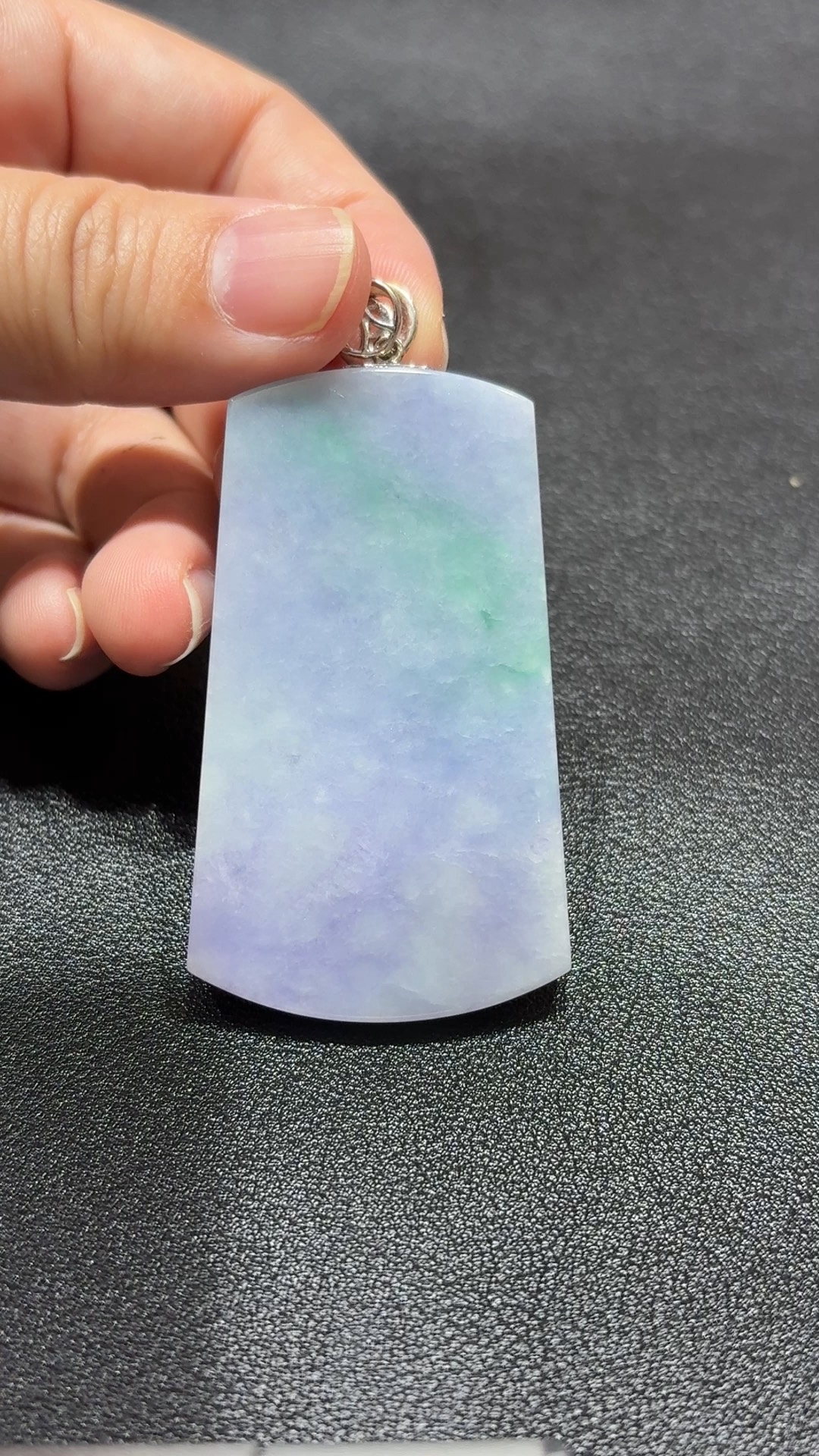 紫翠無相・平安映心牌 翡翠吊墜 編號#343 1 紫翠無相・平安映心牌 翡翠吊墜 直播編號#343