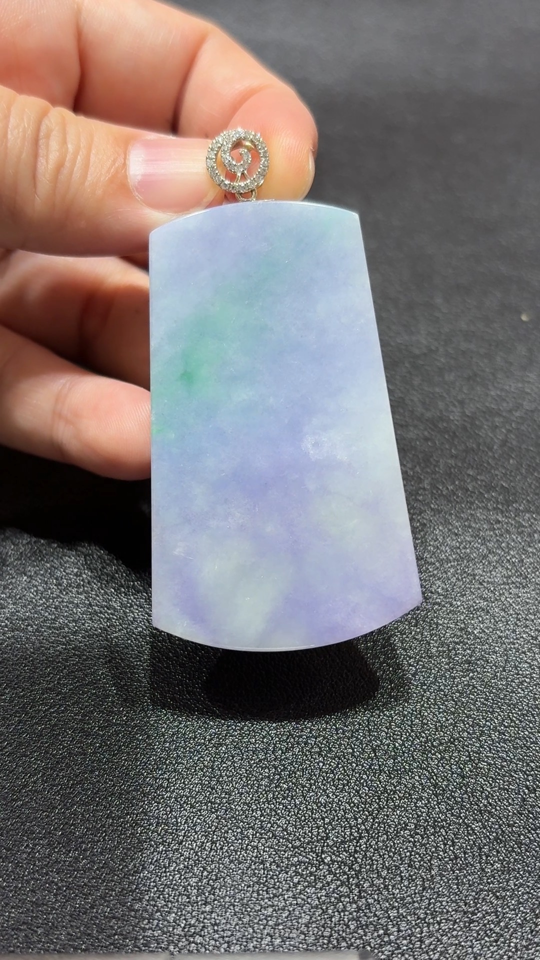 紫翠無相・平安映心牌 翡翠吊墜 編號#343 9 紫翠無相・平安映心牌 翡翠吊墜 編號#343 - Image 9