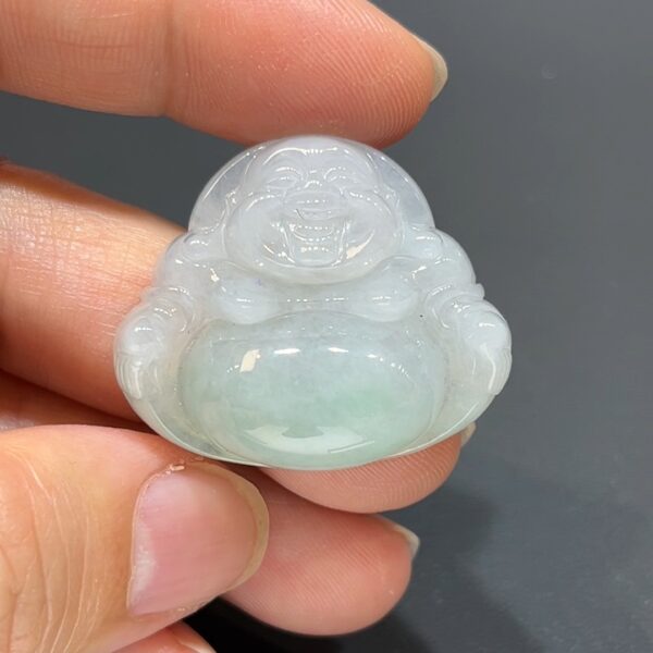 翡翠玉器精選 慈祥護佑・翡翠佛公吊墜 編號#364