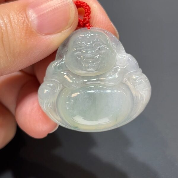 翡翠玉器精選 澤綿延・天然翡翠佛公 吊墜 編號#365