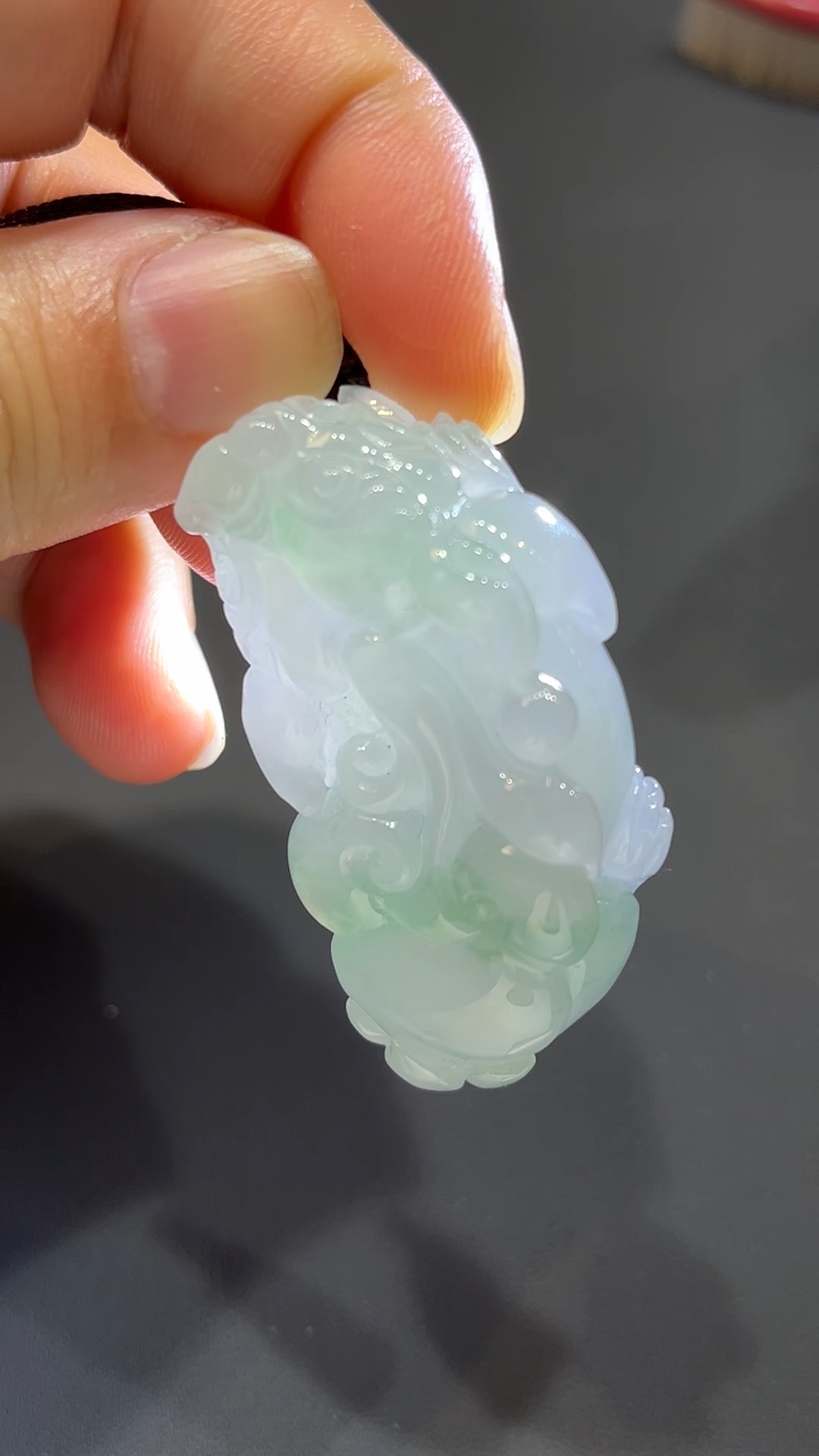 翡翠玉器精選 老坑靈貔・飄花翡翠貔貅招財守護吊墜 編號#369 10 翡翠玉器精選 老坑靈貔・飄花翡翠貔貅招財守護吊墜 編號#369 - Image 10