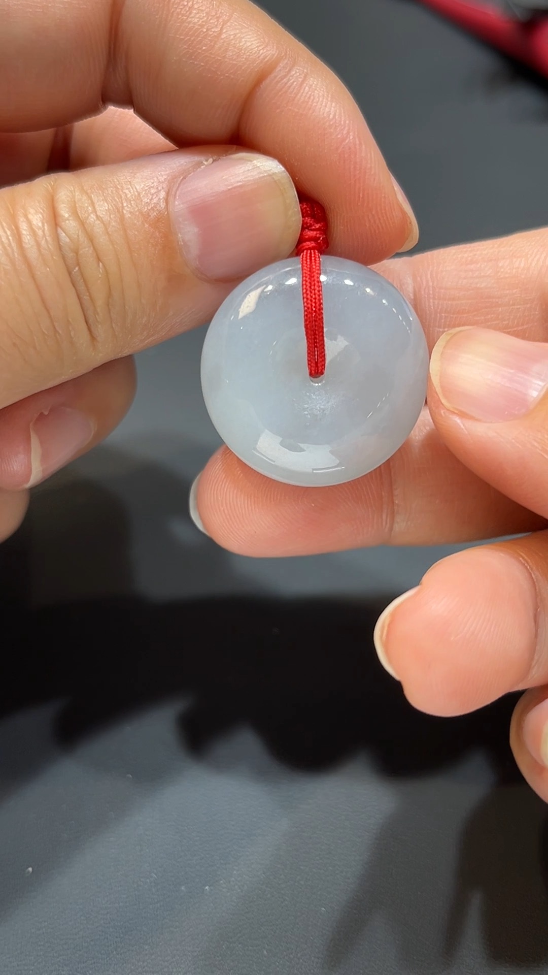 翡翠玉器精選 幼潤玉扣・#374純淨小巧翡翠平安扣 5 翡翠玉器精選 幼潤玉扣・#374純淨小巧翡翠平安扣 - Image 5