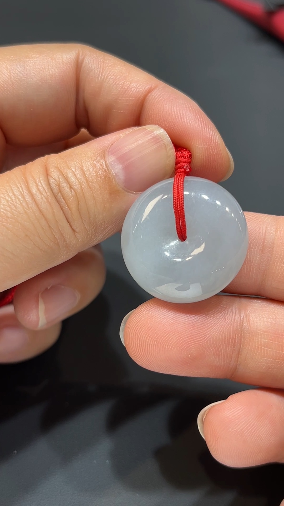 翡翠玉器精選 幼潤玉扣・#374純淨小巧翡翠平安扣 8 翡翠玉器精選 幼潤玉扣・#374純淨小巧翡翠平安扣 - Image 8