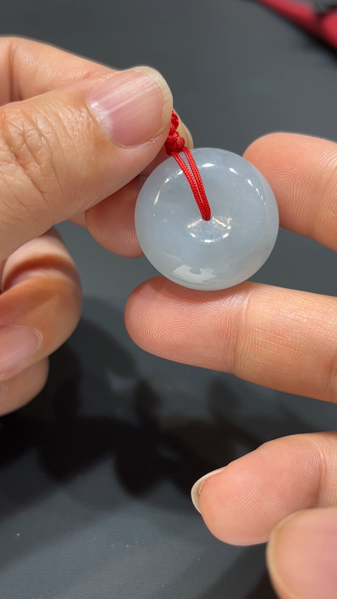 翡翠玉器精選 幼潤玉扣・#374純淨小巧翡翠平安扣 2 翡翠玉器精選 幼潤玉扣・#374純淨小巧翡翠平安扣 - Image 2