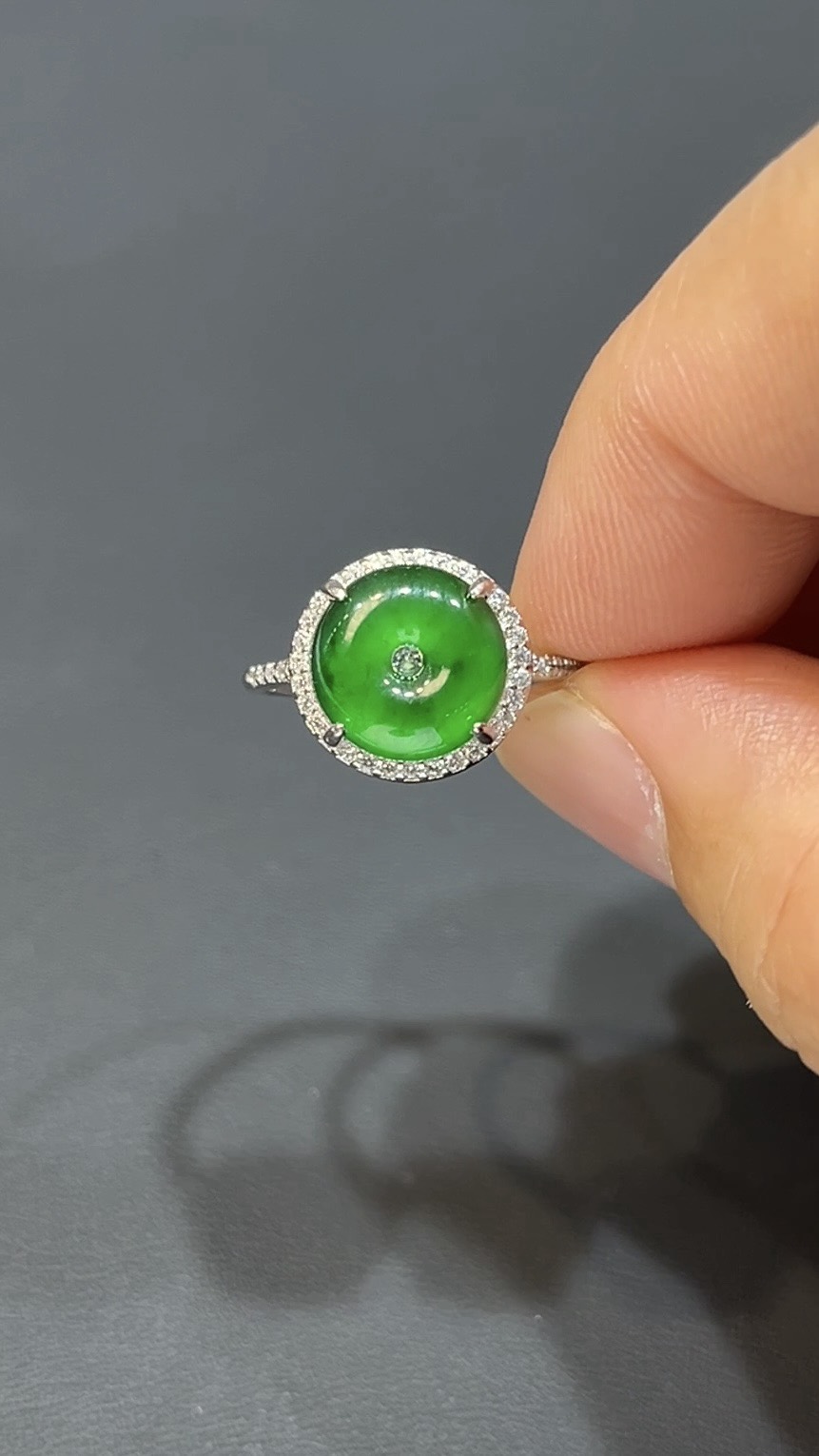 翡翠玉器精選編號#392 平安扣925銀戒指|吉祥設計款 4 翡翠玉器精選編號#392 平安扣925銀戒指|吉祥設計款 - Image 4