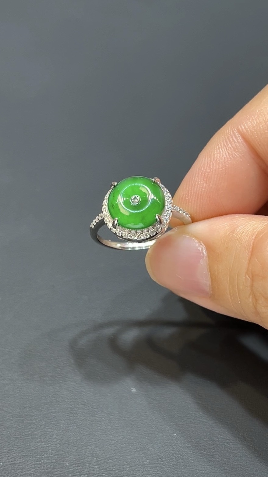 翡翠玉器精選編號#392 平安扣925銀戒指|吉祥設計款 3 翡翠玉器精選編號#392 平安扣925銀戒指|吉祥設計款 - Image 3