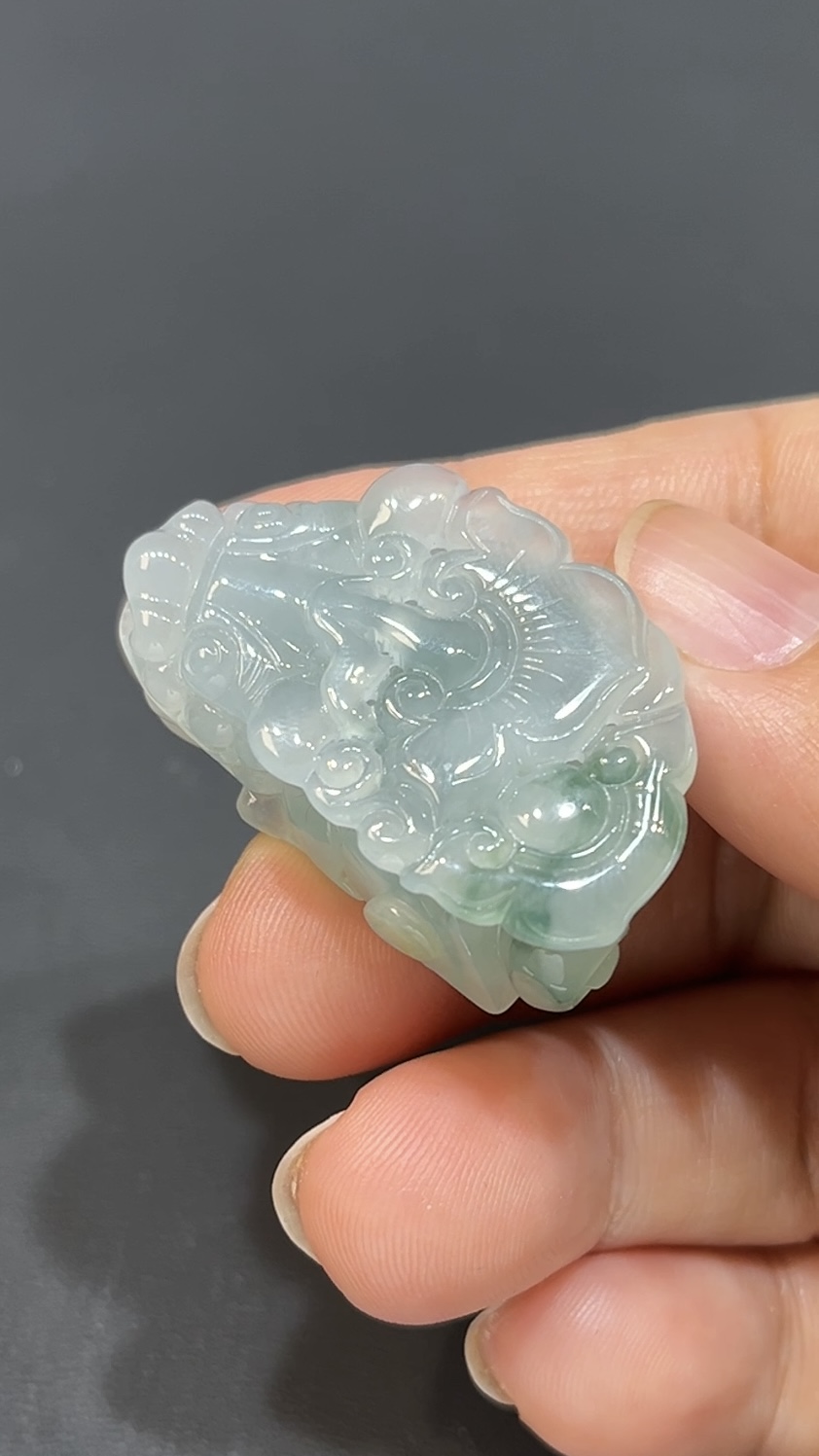 翡翠玉器精選 編號#403・翡翠貔貅守財靈獸吊墜 5 翡翠玉器精選 編號#403・翡翠貔貅守財靈獸吊墜 - Image 5