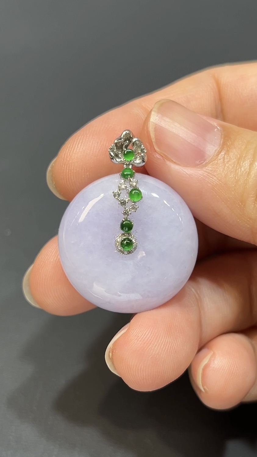 翡翠玉器精選 紫翡厚身平安扣・綠意點綴之美 編號#406 2 翡翠玉器精選 紫翡厚身平安扣・綠意點綴之美 編號#406 - Image 2