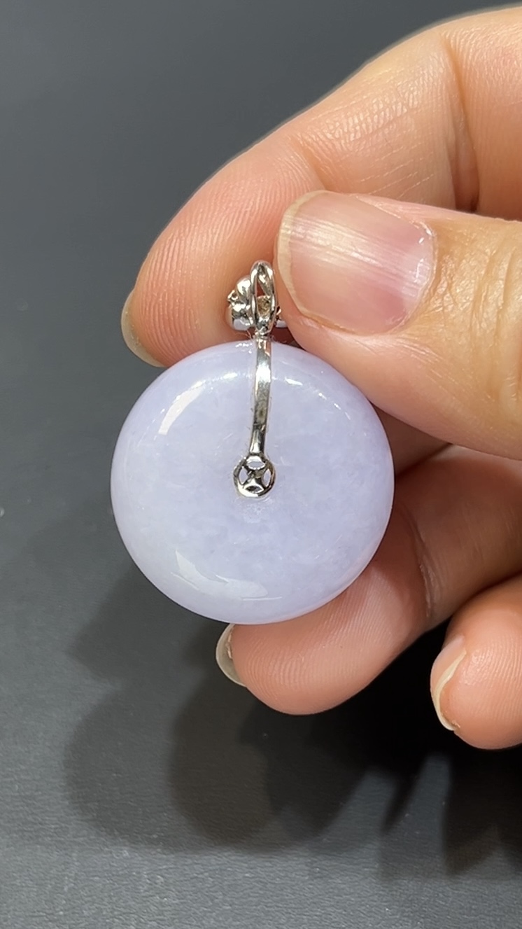 翡翠玉器精選 紫翡厚身平安扣・綠意點綴之美 編號#406 6 翡翠玉器精選 紫翡厚身平安扣・綠意點綴之美 編號#406 - Image 6