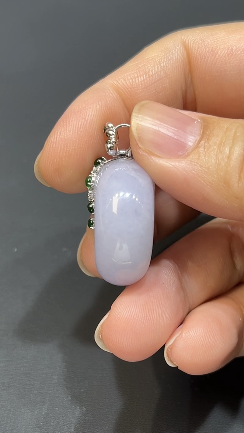 翡翠玉器精選 紫翡厚身平安扣・綠意點綴之美 編號#406 4 翡翠玉器精選 紫翡厚身平安扣・綠意點綴之美 編號#406 - Image 4