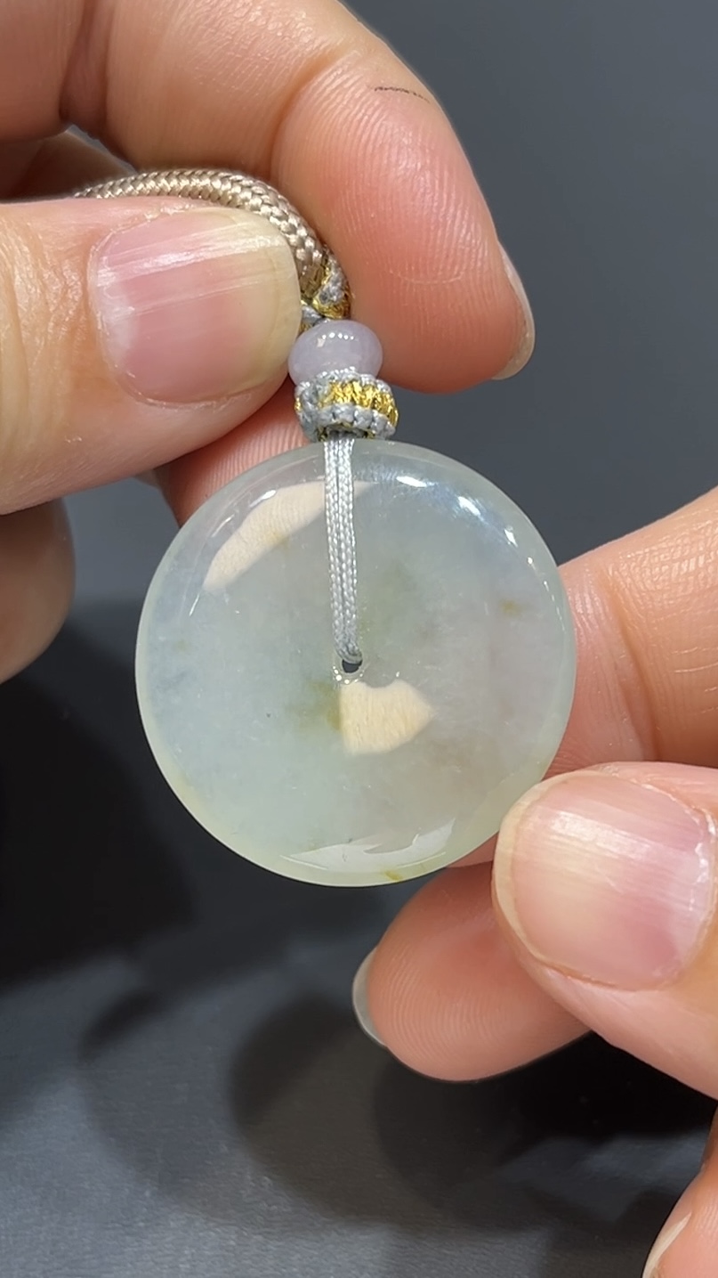 翡翠玉器精選 灑金翡翠平安扣・溫潤黃韻之美 編號#408 6 翡翠玉器精選 灑金翡翠平安扣・溫潤黃韻之美 編號#408 - Image 6