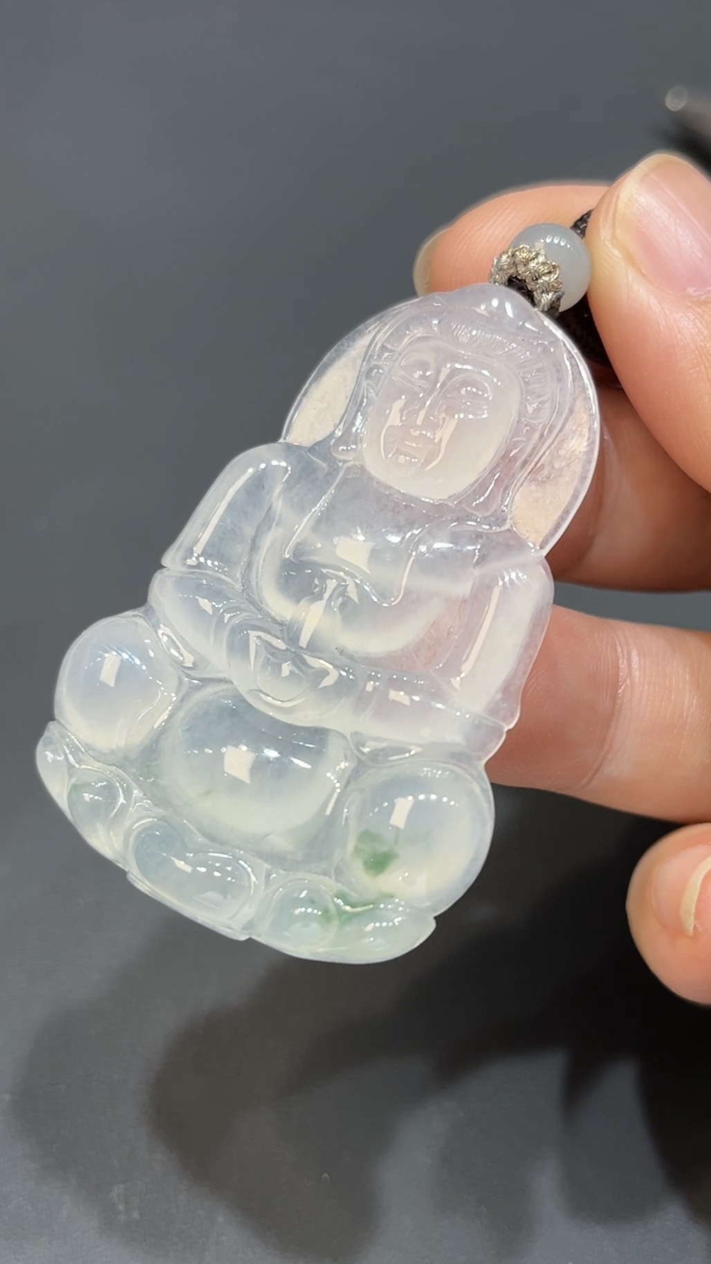 翡翠玉器精選 冰心聖韻・翡翠觀音玉吊墜 編號# 420 3 翡翠玉器精選 冰心聖韻・翡翠觀音玉吊墜 編號# 420 - Image 3