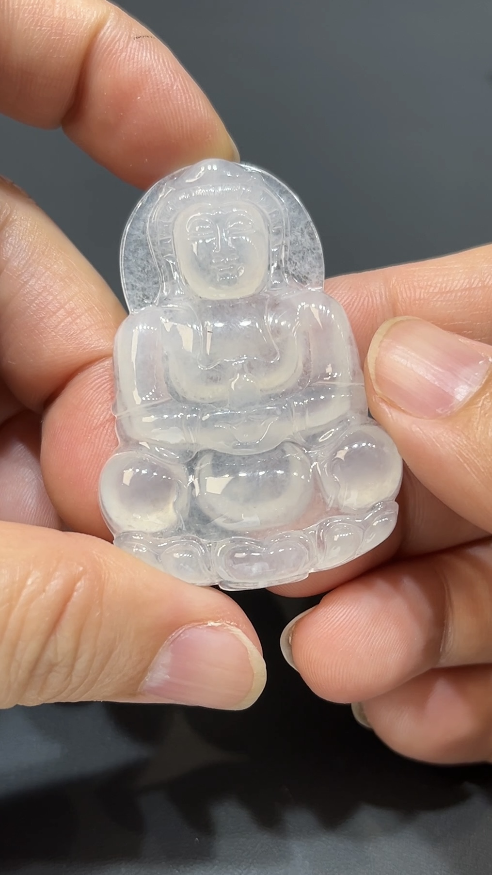 翡翠玉器精選 潔白守護・翡翠觀音玉吊墜 編號# 422 6 翡翠玉器精選 潔白守護・翡翠觀音玉吊墜 編號# 422 - Image 6