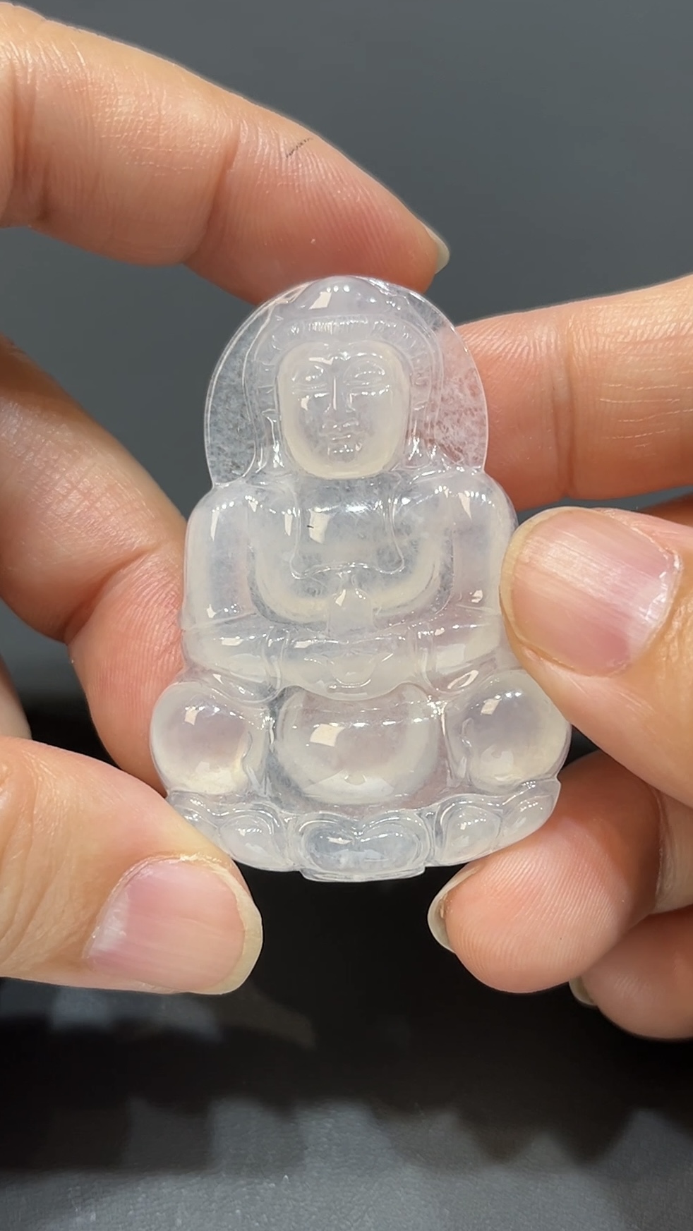 翡翠玉器精選 潔白守護・翡翠觀音玉吊墜 編號# 422 7 翡翠玉器精選 潔白守護・翡翠觀音玉吊墜 編號# 422 - Image 7