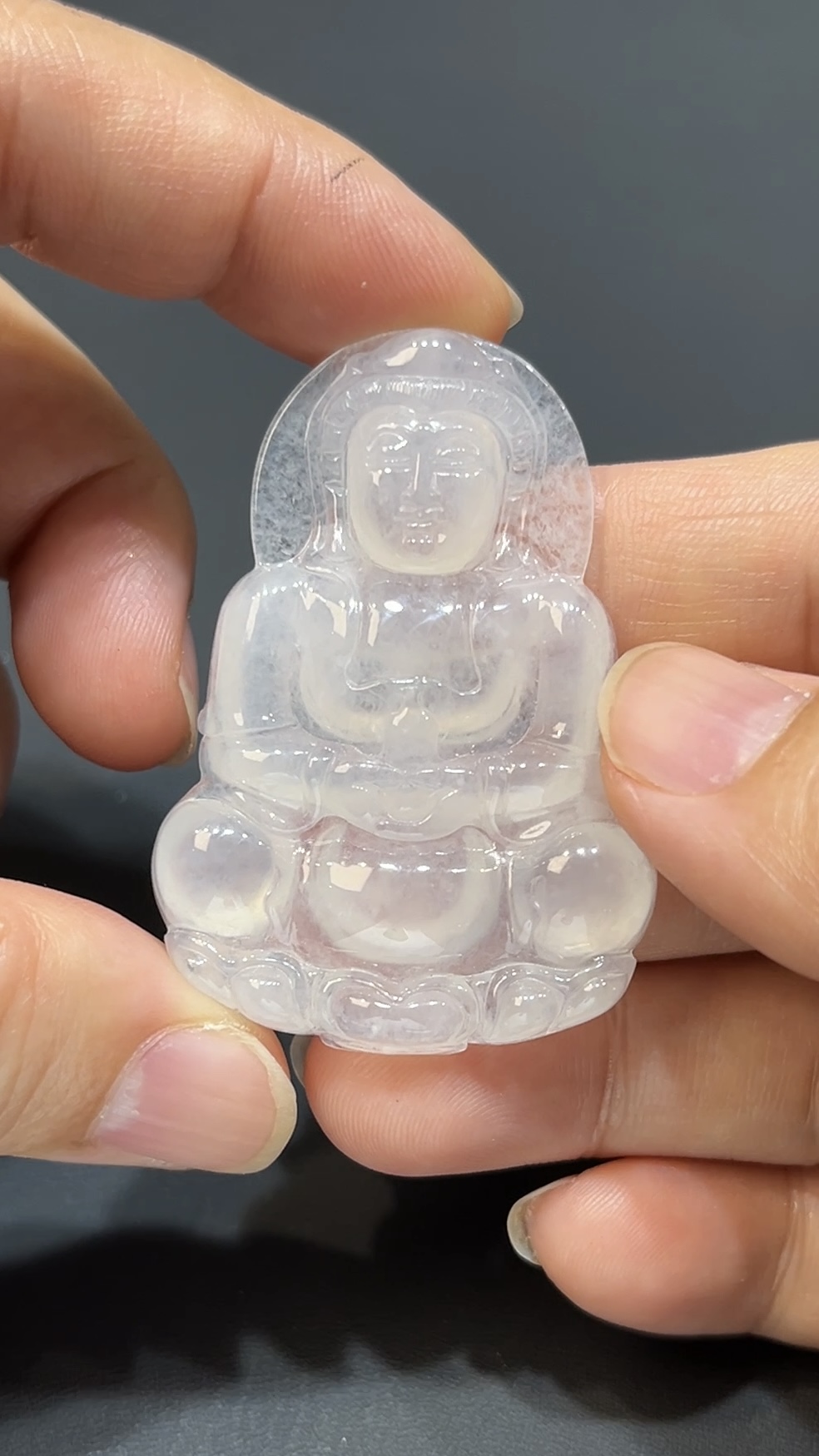 翡翠玉器精選 潔白守護・翡翠觀音玉吊墜 編號# 422 3 翡翠玉器精選 潔白守護・翡翠觀音玉吊墜 編號# 422 - Image 3
