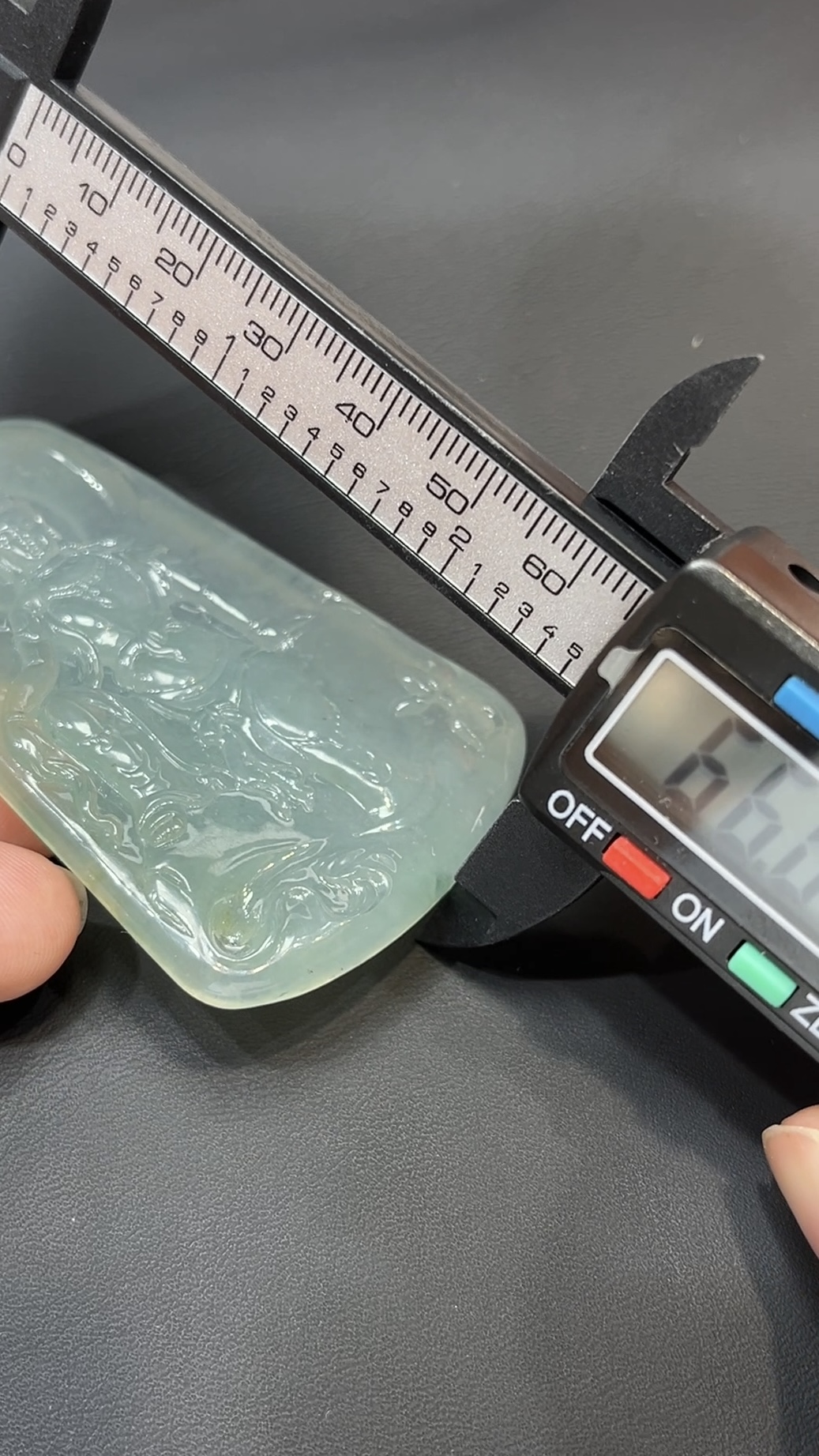 翡翠玉器精選 冰韻自在・高品質冰透翡翠自在觀音薩牌 編號#426 7 翡翠玉器精選 冰韻自在・高品質冰透翡翠自在觀音薩牌 編號#426 - Image 7