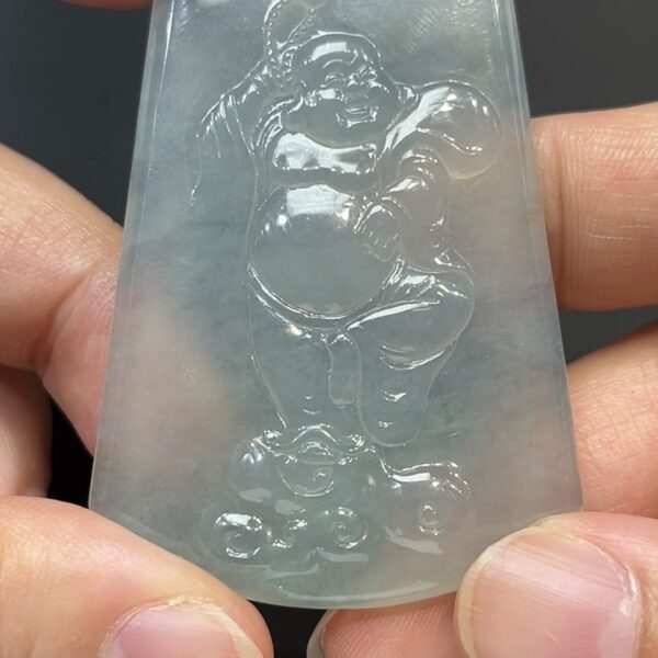 翡翠玉器精選 福滿人間・高品質翡翠布袋佛 編號# 427