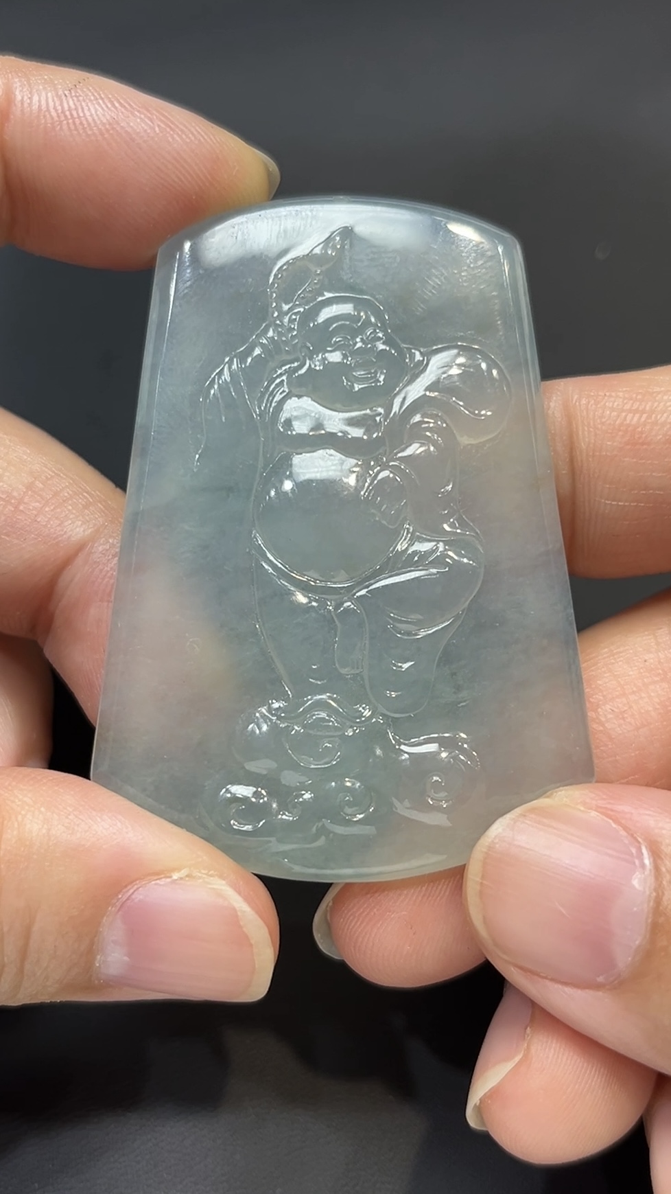 翡翠玉器精選 福滿人間・高品質翡翠布袋佛 編號# 427 1 翡翠玉器精選 福滿人間・高品質翡翠布袋佛 編號# 427