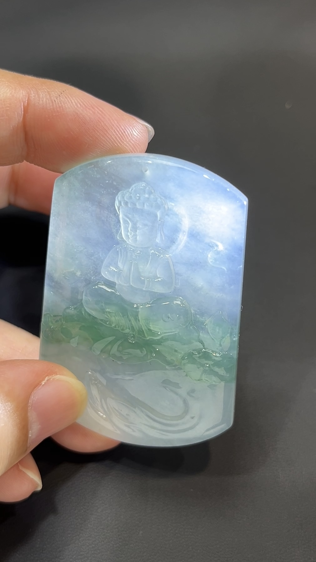 翡翠玉器精選 蓮上童心・高品質翡翠寶寶佛玉吊墜 編號# 428 8 翡翠玉器精選 蓮上童心・高品質翡翠寶寶佛玉吊墜 編號# 428 - Image 8