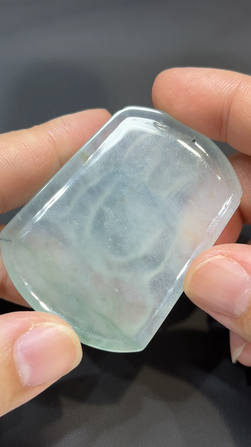 翡翠玉器精選 靜蓮法境・高品質方形翡翠觀音牌 編號# 429 7 翡翠玉器精選 靜蓮法境・高品質方形翡翠觀音牌 編號# 429 - Image 7