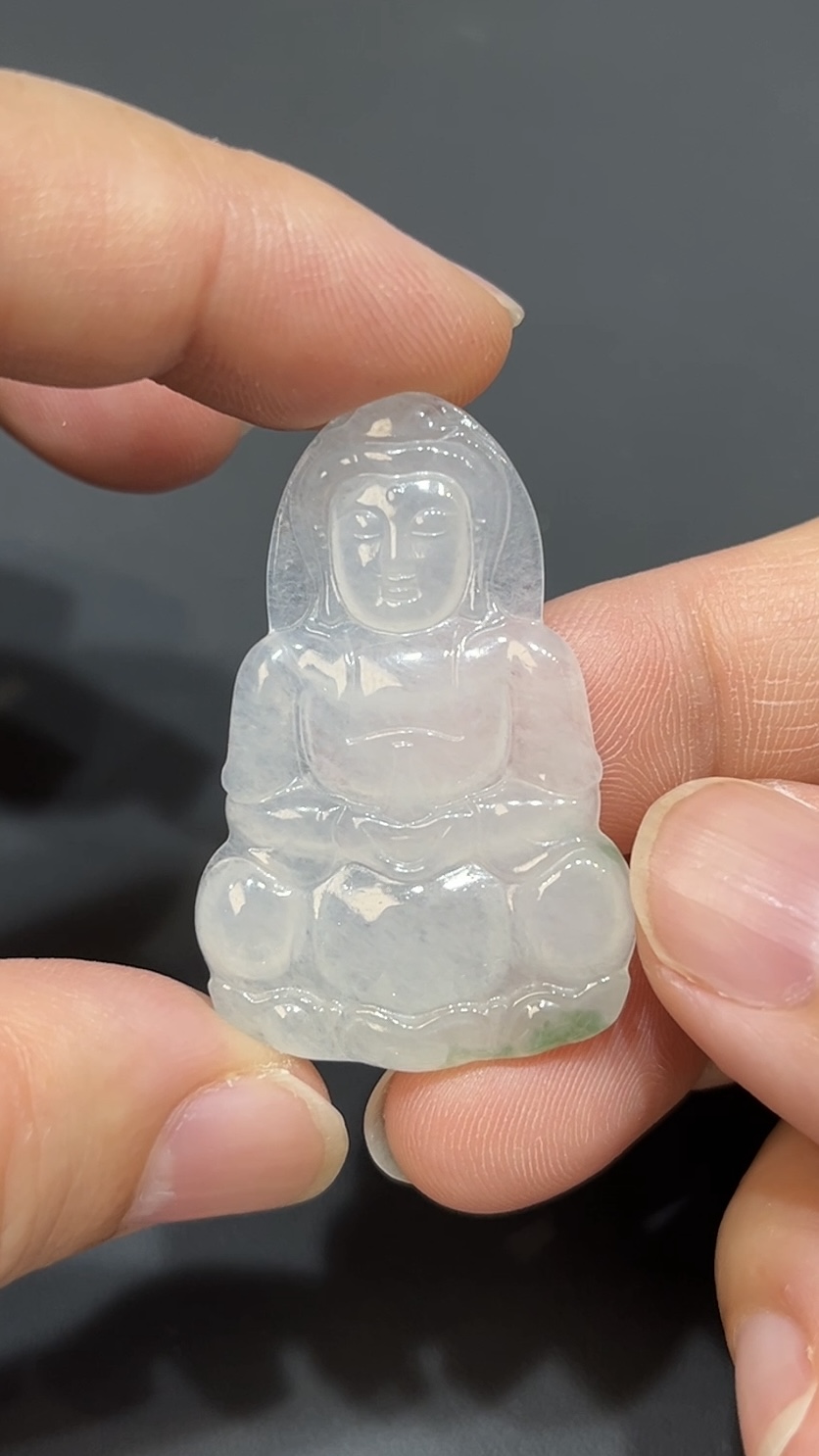 翡翠玉器精選 法相莊嚴・翡翠正裝觀音永恆款玉吊墜 編號# 431 8 翡翠玉器精選 法相莊嚴・翡翠正裝觀音永恆款玉吊墜 編號# 431 - Image 8