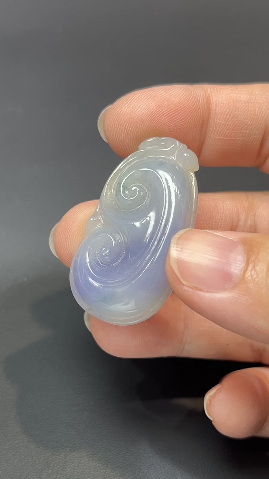 祥意流光・天然紫翡翠如意吊墜 #編號447 2 祥意流光・天然紫翡翠如意吊墜 #編號447 - Image 2