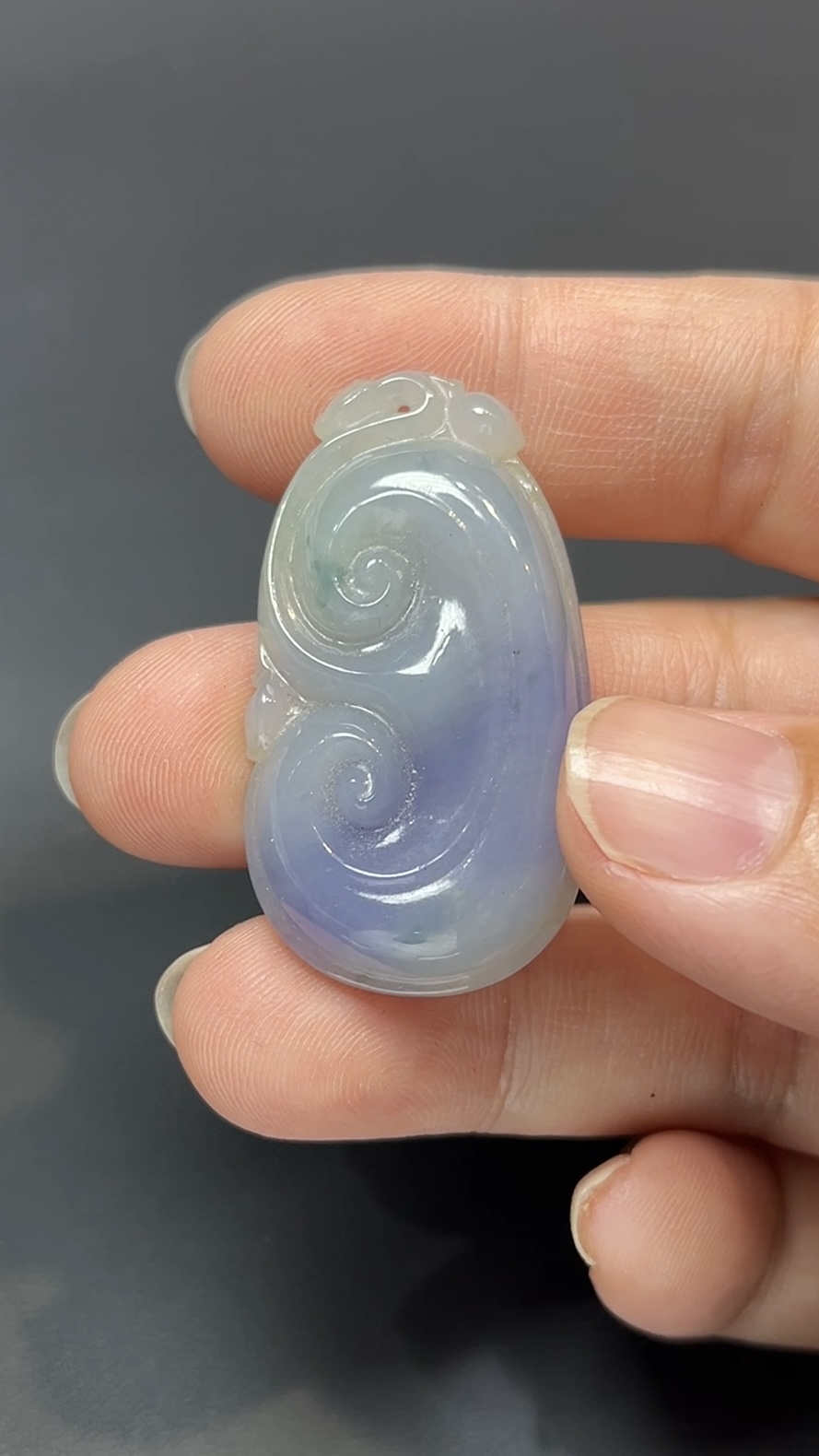 祥意流光・天然紫翡翠如意吊墜 #編號447 3 祥意流光・天然紫翡翠如意吊墜 #編號447 - Image 3