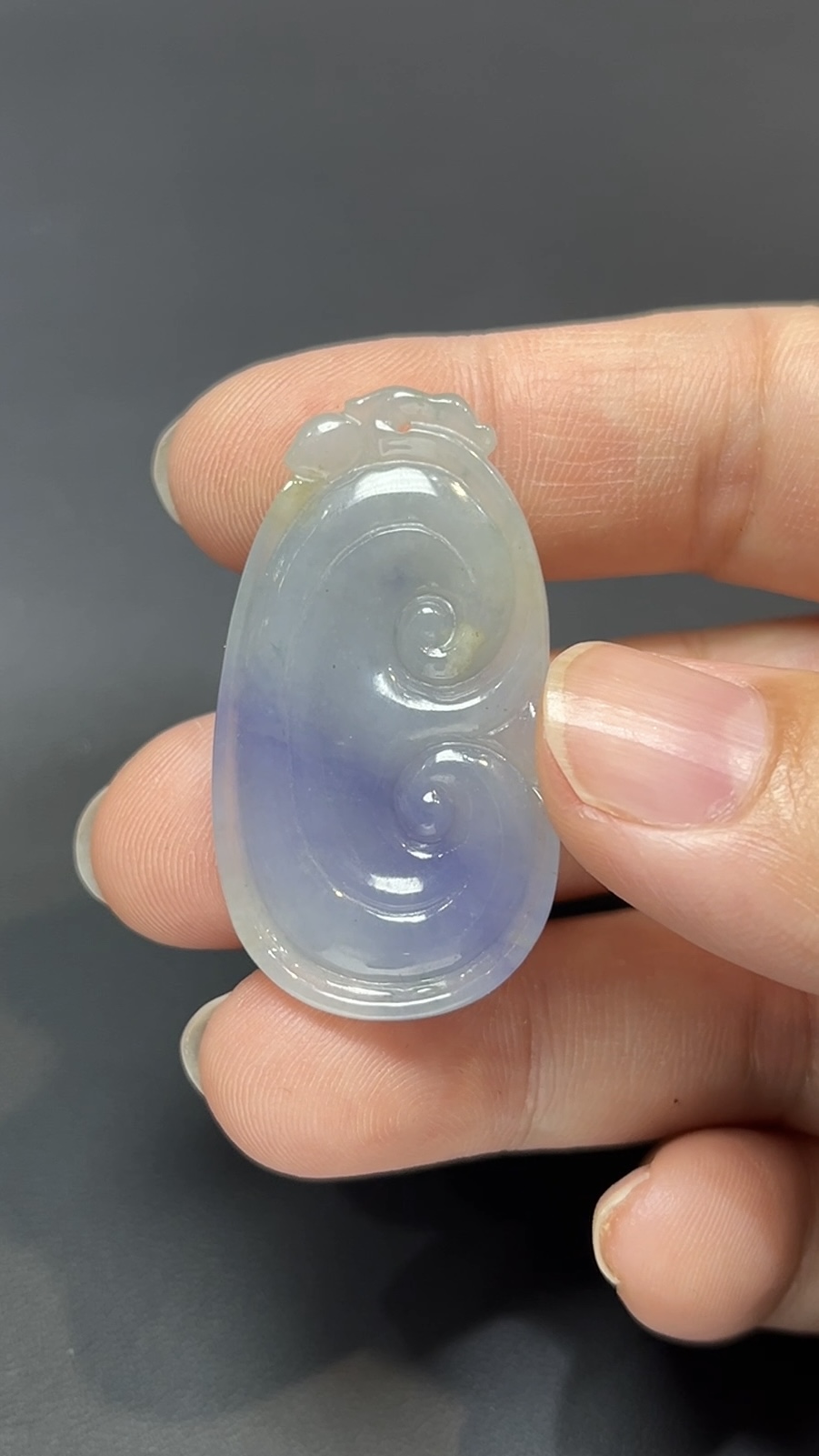 祥意流光・天然紫翡翠如意吊墜 #編號447 4 祥意流光・天然紫翡翠如意吊墜 #編號447 - Image 4