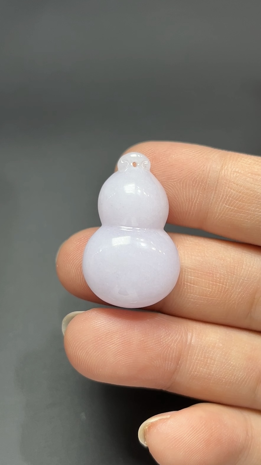 福運輕盈・紫羅蘭翡翠立體葫蘆吊墜 #編號451 1 福運輕盈・紫羅蘭翡翠立體葫蘆吊墜 #編號451