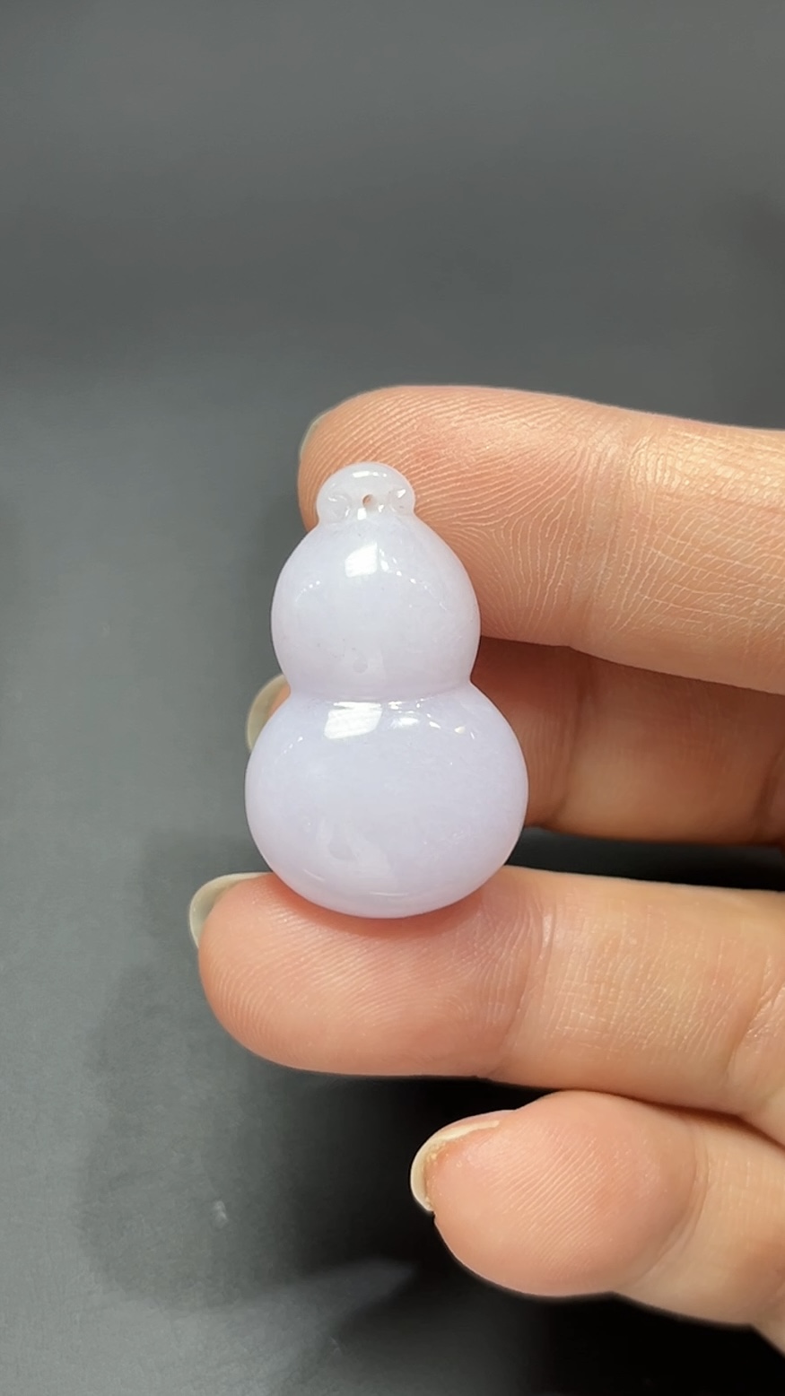 福運輕盈・紫羅蘭翡翠立體葫蘆吊墜 #編號451 2 福運輕盈・紫羅蘭翡翠立體葫蘆吊墜 #編號451 - Image 2