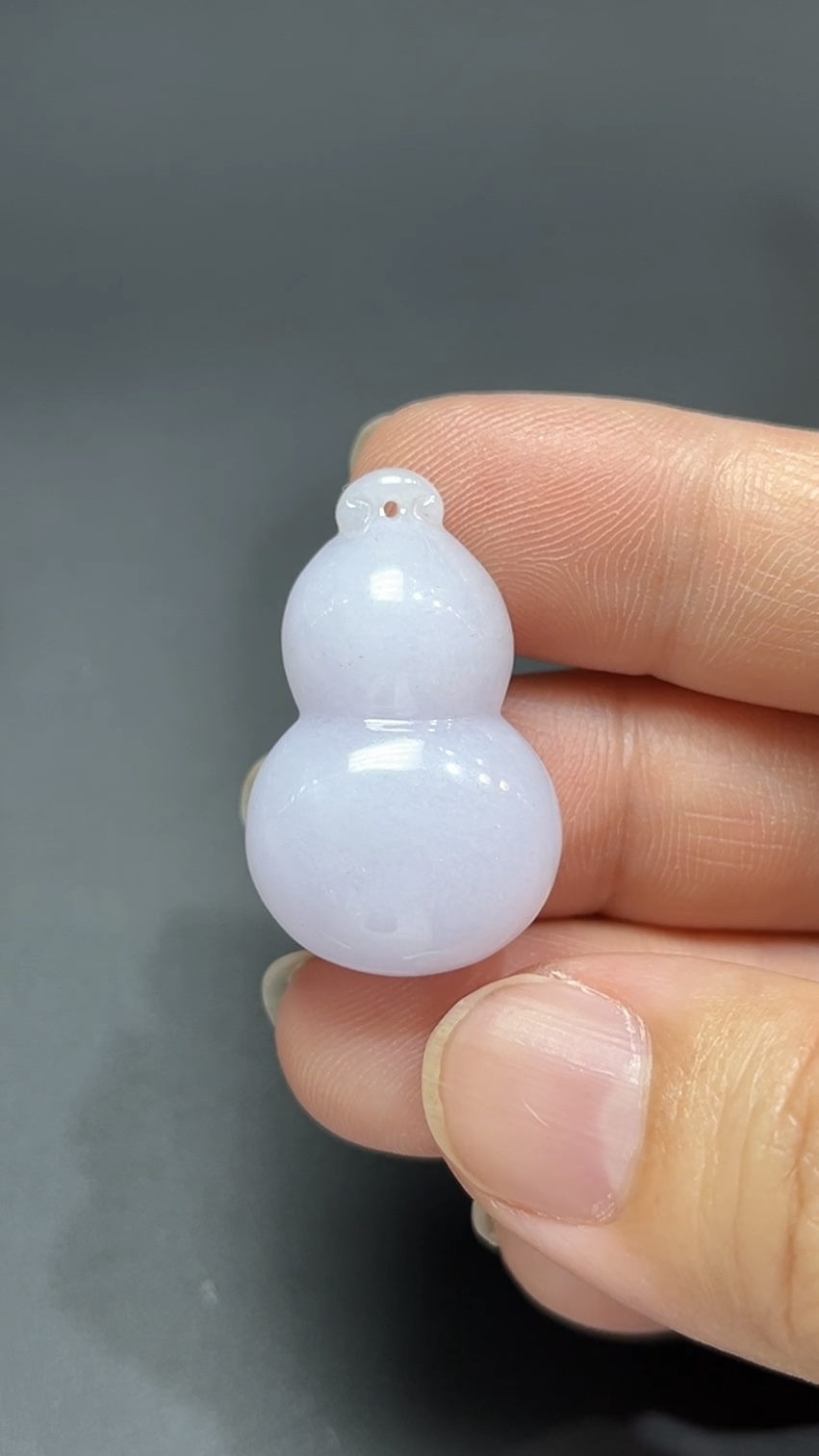 福運輕盈・紫羅蘭翡翠立體葫蘆吊墜 #編號451 8 福運輕盈・紫羅蘭翡翠立體葫蘆吊墜 #編號451 - Image 8