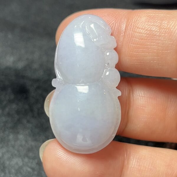 天然淺紫翡翠葫蘆吊墜｜吉祥玉器推薦 #編號456