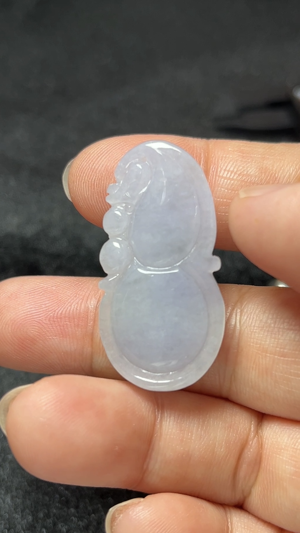 天然淺紫翡翠葫蘆吊墜|吉祥玉器推薦 #編號456 3 天然淺紫翡翠葫蘆吊墜|吉祥玉器推薦 #編號456 - Image 3