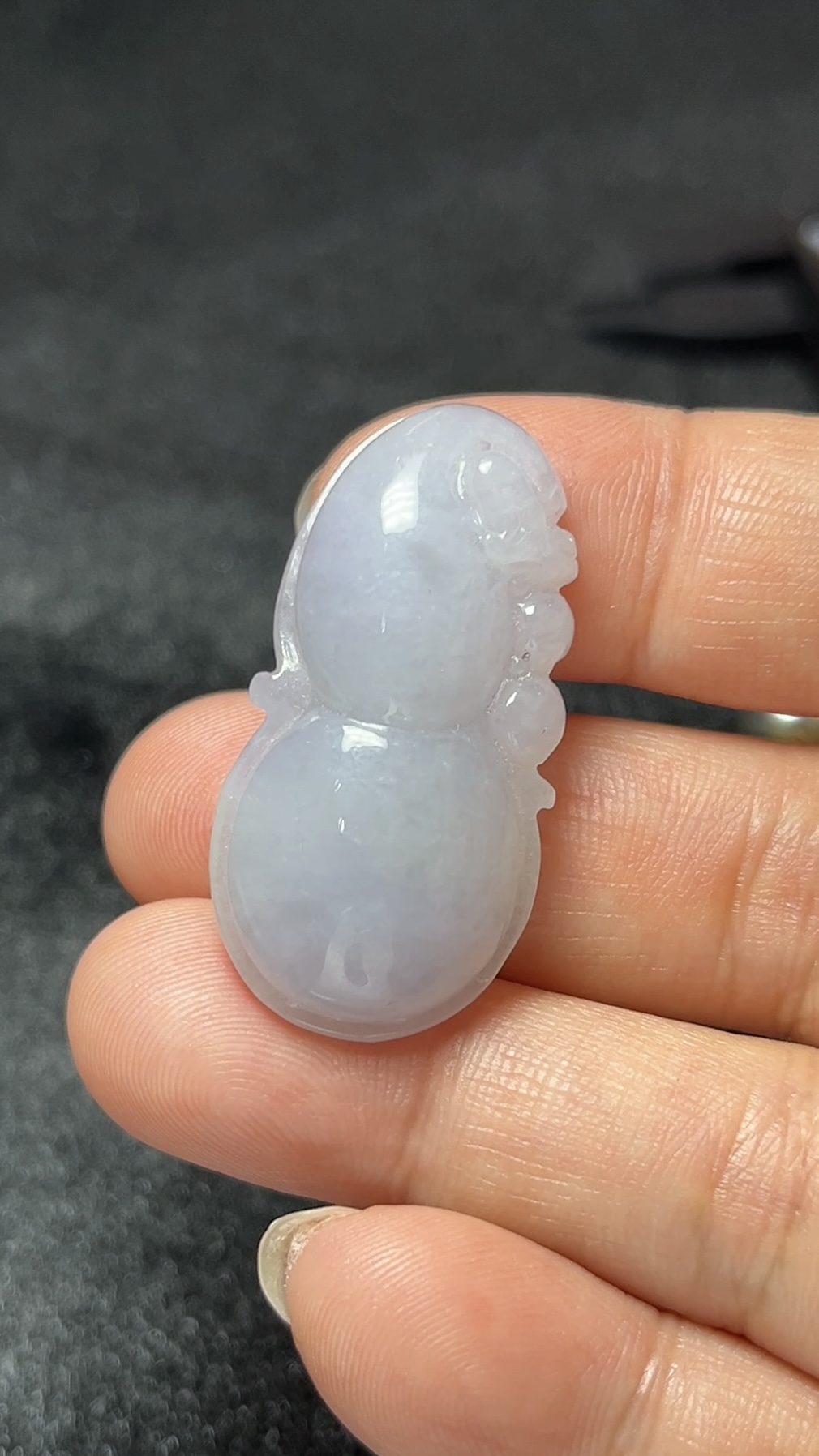 天然淺紫翡翠葫蘆吊墜|吉祥玉器推薦 #編號456 4 天然淺紫翡翠葫蘆吊墜|吉祥玉器推薦 #編號456 - Image 4