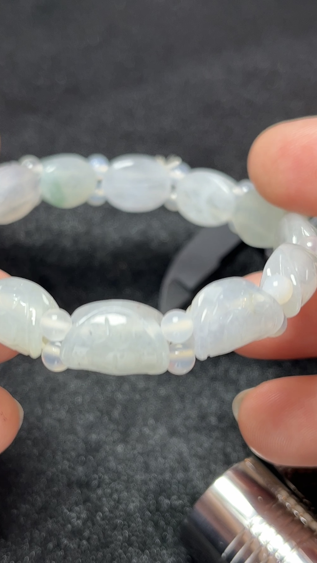 雕刻龜殼紋翡翠手串|守護寓意 A 貨翡翠首選 #編號457 2 雕刻龜殼紋翡翠手串|守護寓意 A 貨翡翠首選 #編號457 - Image 2